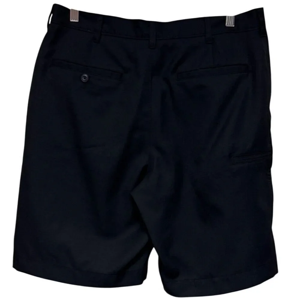 PGA Tour Men's Shorts Black Chino Golf Activewear Flat Front Size 32
